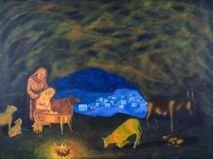 Silent Night Holy Night; Original Painting: Denise Gracias