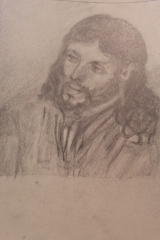 The Face of Jesus; Master Reproduction Denise Gracias; Original Rembrandt